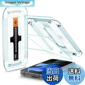 �y���������zSpigen Pixel 9 Pro Fold �����K���X�t�B���� 2���� 9H�d�x �\��t���L�b�g�t�� �w��F�ؑΉ� ��U�h�~ �w��h�~ �������H �ی�t�B���� EZ Fit AGL09106 (�N���X�^���E�N���A)