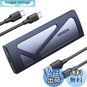 �y���������zUGREEN M.2 SSD �O�t���P�[�X-M.2 NVME/PCIE SSD�P�[�X USB C 3.2 Gen 2�ڑ� 10Gbps�����]�����x �A���~�� 8TB�e�ʑΉ� UASP�Ή� TRIM�@�\ M.2 NVMe to USB �ύX 2230 2242 2260 2280(M-Key M&B Key) �Ή�