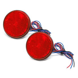 【送料無料】サイドマーカーランプ ウインカー 補助ブレーキ 色：レイド、サイズ：24V