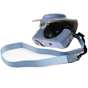 �y���������z�L���m���p Canon PowerShot SX720 HS SX730 HS SX740 HS �p BEADY �J�����P�[�X PU ���U�[ PowerShot SX720/SX730/SX740 HS �ی�J�o�[ �V�����_�[�X�g���b�v�t�� �u���[ �F�F�u���[