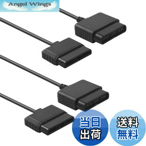 �y���������zTENINYU PS2�R���g���[���[�����P�[�u���R�[�h 6�t�B�[�g/1.8m PS2�Q�[���R���\�[���p�R���g���[���[���� 2�p�b�N �F�F�u���b�N�A�T�C�Y�F6 feet