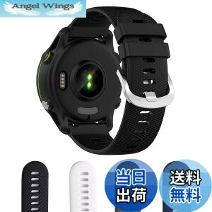 �y���������zAoouik GARMIN�p �K�[�~�� Forerunner 255 �x���g �o���h 22mm �V���R����4�F (�u���b�N) �F�F�u���b�N