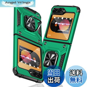 �y���������zTMUJWS Galaxy Z Flip6 5G �p�̃P�[�X �����O �Ռ��z�� �ϏՌ� TPU+PC�o���p�[ ��d�\�� �ČRMIL�K�i �S�ʕی� �ԍڃz���_�[�Ή� �C�菝�h�~ ����~�� �y�� ���^ �M�����N�V�[ �[�b�g �t��