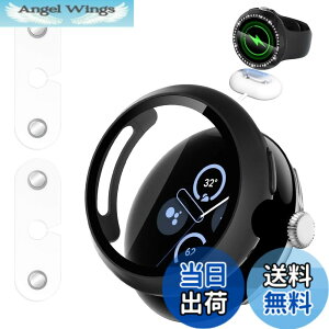 �y���������zFor Google Pixel Watch 4 45mm ��̌^�J�o�[ �ی�t�B���� �F�F�u���b�N�A�T�C�Y�FGoogle Pixel Watch 4 45mm
