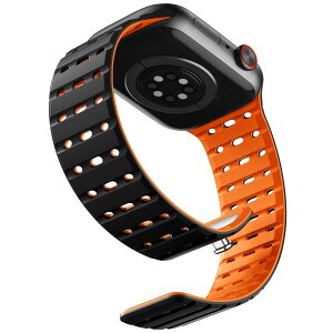 �y���������z[Bandletic] �A�b�v���E�H�b�`�p�� �o���h �}�O�l�b�g - �� ����Ȃ� �X�|�[�c�o���h�ʋC�� �h�� �y�� 2�F�f�U�C�� �����o���h �F�F�u���b�N�I�����W�A�T�C�Y�F44/45/46/49/42mm(Series3)