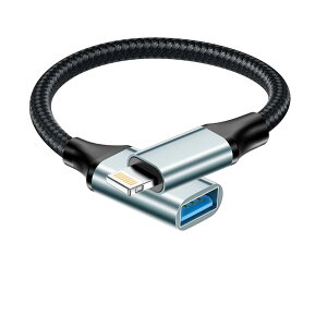 �y���������zUSB-A ���C�g�j���O �ϊ��A�_�v�^, [MFI�F��] Lightning USB�ϊ� OTG�A�_�v�^iPhone���C�g�j���OUSB A�A�_�v�^ �f�W�J������X�}�z�ɓ]���R���o�[�^�[ �Ή�iPhone 14 13 12 11 Pro Max 8 7/iPad, iOS OT