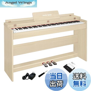�y���������zKIMFBAY �d�q�s�A�m 88�� �n���}�[�A�N�V�������� �d�q �s�A�m �ؐ��X�^���h��̌^ �A�b�v���C�g�s�A�m 88�� �F�F�x�[�W���A�T�C�Y�F133cm * 31cm * 76cm