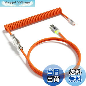 �y���������zATTACK SHARK C01ULTRA �L�[�{�[�h �R�C���P�[�u�� ���E�� �q��R�l�N�^�t�� RGB���C�g���� Type-C USB-A ���ϋv �F�F�I�����W