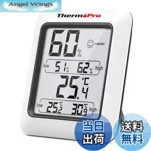 �y���������zThermoPro �T�[���v�� �����x�v �f�W�^�� ���x�v ���� �����x ��}�[�N �ō��Œቷ���x�\�� �}�O�l�b�g�t�� �~�J �M���� ���� �����΍� �F�F�z���C�g�A�T�C�Y�F�����p�����x�vTP50