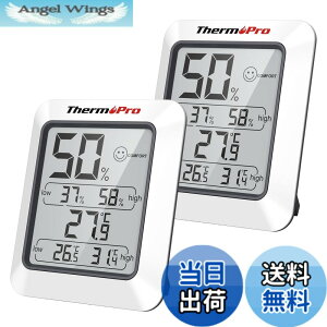 �y���������zThermoPro �T�[���v�� �����x�v �f�W�^�� ���x�v ���� �����x ��}�[�N �ō��Œቷ���x�\�� �}�O�l�b�g�t�� �~�J �M���� ���� �����΍� �T�C�Y�F�����p�����x�vTP50x2��