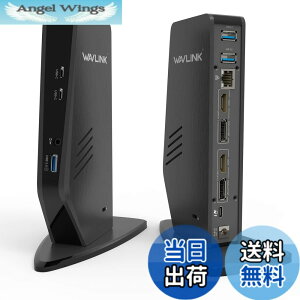 �y���������zWAVLINK USB 3.0A/type-C-�f���A�� HDMI �A�_�v�^�[ 4K�o�� �~�j�h�b�L���O�X�e�[�V���� �F�F���A�T�C�Y�F�c�u��USB-c ���j�o�[�T���h�b�L���O�X�e�[�V���� PD 65W