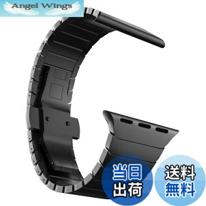 �y���������zMaKTech�X�e�����X�X�`�[�������̃����N�u���X���b�g�o���h�ɑΉ����܂��ƌ݊���������Apple Watch �V���[�Y 11/10/9/8/7,Ultra 3/2/1,SE 3/2/1 [2025] �F�F�u���b�N�A�T�C�Y�F46mm/45mm/44mm/49mm