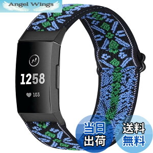 �y���������zRunostrich �R���p�`�u�� Fitbit Charge 4 / Fitbit Charge 3 / Charge 3 SE �i�C�����e���X�|�[�c�o���h�����p�X�g���b�`�o���h �X�g���b�v �F�F�{�w�~�A���u���[�A�T�C�Y�F1�{