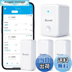 �y���������zGovee WiFi �����x�v ���x�v ���x�v �f�W�^�� ���C�����X �����x �����΍� �A���[�� �ُ�ʒm �C���e���A �R���p�N�g �Z���T�[3�� �Q�[�g�E�F�C1�� �΍� �����x�Ǘ� ���� �n���� �