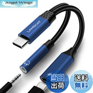 �y���������zLAMSCAT 2in1 �^�C�vC �C���z���ϊ� �A�_�v�^ PD 60W�}���[�d Type-C �C���z���W���b�N �[�d�A�_�v�^ ��҃P�[�u�� �[�d���Ȃ��� �ʘb ���ʒ��� �|�[�^�u�� iPad pro Google Pixel Xperia Samsung G