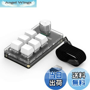 �y���������zSIKAI CASE �Ў�L�[�{�[�h ���ʌ^�� �v���O���}�u���L�[�{�[�h ���J�j�J���L�[�{�[�h �yBluetooth�ڑ� ���C���t�� �m�u1�t�� RGB�Ȃ��z6�L�[ ����Q�[�~���O�L�[�{�[�h �Ў� ����
