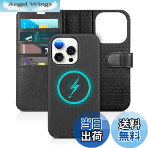 �y���������zTUCCH iPhone15 Pro �Ή� �P�[�X�蒠�^ 2in1 ������ iPhone 15 Pro �P�[�X �蒠�^ �Ռ��z�� �J�[�h���[ [RFID�u���b�L���O] ���u���X�^���h�@�\ ���O���\ 2way ����PU���� �_���TPU�f�� �}