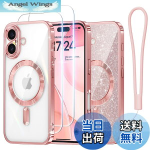 �y���������zMeifigno iPhone 15/16/17 �p�P�[�X �F�F���[�Y�S�[���h+HD�t�B���� 2���A�T�C�Y�FiPhone 16 Plus