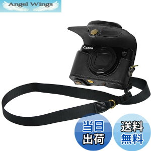 �y���������zCanon PowerShot�p SX720 HS SX730 HS SX740 HS �p BEADY �J�����P�[�X PU ���U�[ PowerShot SX720/SX730/SX740 HS �Ή� �ی�J�o�[ �V�����_�[ �X�g���b�v�t�� �F�F�u���b�N