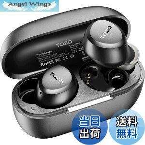 �y���������zTOZO A1 �C���z�� bluetooth ���C�����X�C���z�� ���ቹ�� �g�F�n���� ���^�y�� �}�C�N���� AI �ʘb���m�C�Y���_�N�V���� �J�X�^��EQ �A�v���Ή� �h�� �ő��32���Ԃ̘A���Đ� �Ԃ�[