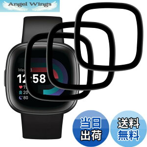 �y���������z�y3���Z�b�g-�� �i���z�Ή� Fitbit Versa 4 / Sense 2 �t�C���� Fitbit Versa 4 �ی�t�B���� Sense 2 �K���X�t�B���� ��ʕی�V�[�g �t���V�[�� �J�o�[ �t���ی� �\�t�g �y PET������ �Y�f�@