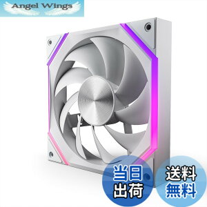 �y���������zAsiaHorse Nyota ARGB PC�P�[�X�t�@�� 120mm (12cm) 1�{ �t���E�z�C�p [�����\PWM/�É�] 4Pin PWM 5V 3Pin ARGB 2000RPM/61.5 CFM/HDB�x�A�����O/������ ���[�J�[RGB�\�t�g�Ή� (ASUS Aura, ASRock, GIGABYTE, MSI) �F