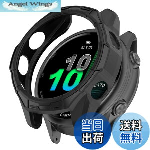 �y���������zHeeNia Garmin �Ή� �P�[�X �V���R���ގ� �ی�P�[�X �J�o�[ �Ռ��z�� ���y�� �_�� �Ռ��h�~ �C�菝�h�~ �ی�J�o�[�p �F�F�u���b�N�A�T�C�Y�FGarmin Forerunner 970