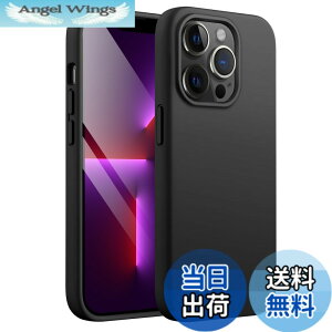 �y���������zJETech iPhone13 Pro �V���R���P�[�X(Pro 6.1�C���`��p) �V���L�[�\�t�g�^�b�`�t���{�f�B�ی�P�[�X �}�C�N���t�@�C�o�[���C�j���O�t���ϏՌ��J�o�[ �F�F�u���b�N�A�T�C�Y�FiPhone 13 P