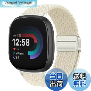 �y���������z[KeeFos] �o���h Fitbit(�t�B�b�g�r�b�g) Versa 4/Versa 3/Sense 2/Sense �Ή� �����o���h �i�C�����f�� ���C�o�b�N�� �}�O�l�b�g���o�b�N�� �ւ��x���g �݊��� �L�k�� �T�C�Y���� �҂݃u���X