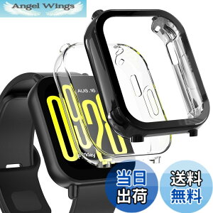�y���������zHianjoo 2���� Xiaomi Redmi Watch 5 Active �Ή� �P�[�X �t�B���� [�ی�J�o�[ + �t�B���� ��̌^] Xiaomi Redmi Watch 5 Active �Ή� �J�o�[ TPU�f�� �\�t�g�P�[�X �S�ʕی� �ی�t�B���� �Ռ��z��