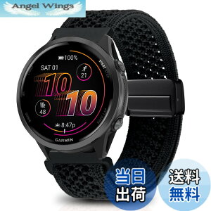 �y���������z[KeeFos] 22mm �o���h Garmin(�K�[�~��) Venu 4 45mm/Venu 3 45mm/2/Forerunner 570 47mm/265/255/Vivoactive 4/Active�Ή� �����o���h �i�C�����f�� ���C�o�b�N�� �}�O�l�b�g���o�b�N�� �ւ��x���g �҂ݕ� 