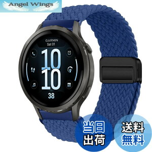 �y���������z[KeeFos] 18mm �o���h Garmin(�K�[�~��) Venu 4 41mm/Venu 3S 41mm/2S/Forerunner 265S/255S/255S Music/Vivoactive 4S 40mm/Vivomove 3S 39mm/Active S/Move 3S �Ή� �����o���h �i�C���� �ґg �ւ��x���g ���C�o�b�N���t