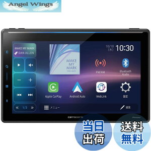 �y���������zPioneer �p�C�I�j�A �f�B�X�v���C�I�[�f�B�I AppleCarPlay AndroidAuto�Ή� Wi-Fi���[�^�[ �Z�b�g �F�F�u���b�N�A�T�C�Y�F10.1�C���`