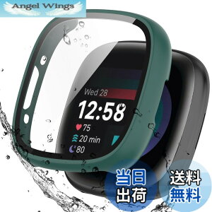 �y���������zBOOLINN For Fitbit sense2 �J�o�[/Fitbit versa4 �J�o�[ 3D���p�G�b�W �����^ PC+�K���X�f�� ��̌^ �t�@�[�E�F fitbit sense2 �P�[�X/fitbit versa4 �P�[�X �Ή� �����ߗ� �L�Y�h�~ �w��h�~ �ȒP��