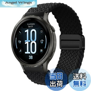 �y���������z[KeeFos] 18mm �o���h Garmin(�K�[�~��) Venu 4 41mm/Venu 3S 41mm/2S/Forerunner 265S/255S/255S Music/Vivoactive 4S 40mm/Vivomove 3S 39mm/Active S/Move 3S �Ή� �����o���h �i�C���� �ґg �ւ��x���g ���C�o�b�N���t
