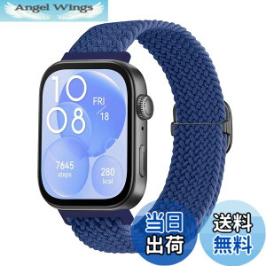 �y���������z[KeeFos] �i�C�����o���h Huawei(�t�@�[�E�F�C) Watch Fit 5 Pro/5�Ή� (�u���[) �F�F�u���[�A�T�C�Y�FHuawei Watch Fit 5 Pro/Fit 5/Fit 4 Pro/Fit 4/Fit 3