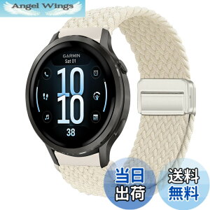 �y���������z[KeeFos] 18mm �o���h Garmin(�K�[�~��) Venu 4 41mm/Venu 3S 41mm/2S/Forerunner 265S/255S/255S Music/Vivoactive 4S 40mm/Vivomove 3S 39mm/Active S/Move 3S �Ή� �����o���h �i�C���� �ґg �ւ��x���g ���C�o�b�N���t