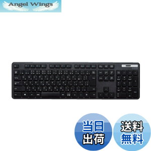 �y���������z�G���R�� USB �L�[�{�[�h ���C�����X (���V�[�o�[�t��) �����u���� ���^ �t���L�[�{�[�h �u���b�N TK-FDM110TXBK �F�F�u���b�N�A�T�C�Y�F�L�[�{�[�h