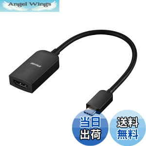 �y���������z�o�b�t�@���[ USB Type-C HDMI �ϊ� 4K�i60Hz�j�Ή� �}���`�f�B�X�v���C �~���[�����O �F�F�u���b�N�A�T�C�Y�F���^
