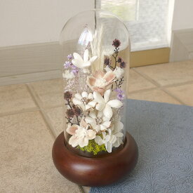 プリザーブドフラワー 仏花 お供え花 ガラスドーム 初盆 花 お供え物 プリザードフラワー仏花 供花 御仏前アレンジ 法事 仏壇用 仏具 花ギフト おしゃれ ミニ モダン お彼岸 弔電 一周忌 アレンジ仏花 命日 花 三回忌 四十九日 お盆 一対 ペット 喪中 豪華 仏具花 ドライ