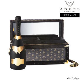 【公式限定ラッピング】ANGEL CHAMPAGNE NV Brut Black 5th Anniversary in Japan エンジェル シャンパン ブリュット 12.5度 750ml 専用ケース 正規品 高級 ギフト プレゼント お祝い バースデー 映え お酒 エンジェルシャンパン 送料無料