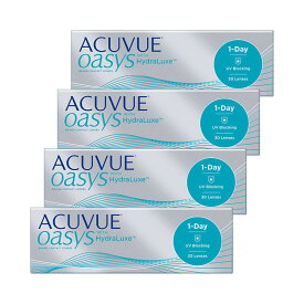 【4箱+送料無料】1day Acuvue Oasys ワンデーアキュビューオアシス (30枚入) HYDRALUXE ハイドラリュクス ワンデー オアシス ワンデーアキュビュー ワンデーコンタクト コンタクトレンズ クリアレンズ 楽天 処方箋なし bc8.5 bc9.0 contact lens 近視 遠視