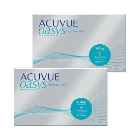 【2箱+送料無料】1day Acuvue Oasys ワンデーアキュビューオアシス (90枚入) HYDRALUXE ハイドラリュクス ワンデー オアシス ワンデーアキュビュー ワンデーコンタクト コンタクトレンズ クリアレンズ 透明 楽天 処方箋なし bc8.5 bc9.0 contact lens 近視 遠視