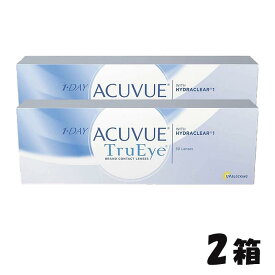 【2箱+送料無料】1day Acuvue True eye ワンデーアキュビュートゥルーアイ (30枚入) シリコーンハイドロゲル素材 ワンデー アキュビュー コンタクトレンズ クリアレンズ 1日 使い捨て Trueye 透明 楽天 処方箋なし bc8.5 bc9.0 uvカット 処方箋なし 近視 遠視