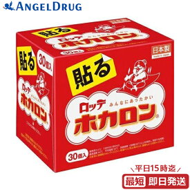 【最大500円OFFクーポン★17日09:59迄】ロッテ ホカロン 貼る 30P 1セット 30枚入