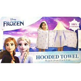 【輸入雑貨】◆COSTCOコストコ◆[アナと雪の女王 HOODED TOWEL タオル / エルサ]：キッズ フード付きタオル キャラクターアナと雪の女王