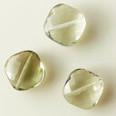 粒売り グリーンアメジスト パフダイヤモンドカット 縦穴9-10mm 1個 高品質 宝石質 天然石