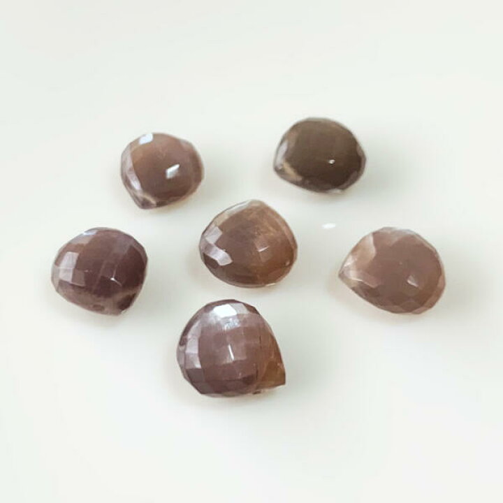 楽天市場】粒売り チョコレートムーンストーン マロンカット 9-10mm 1 