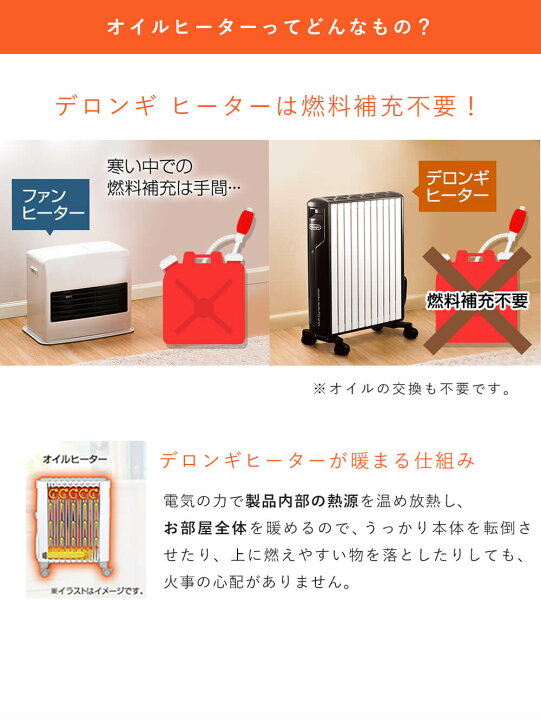 楽天市場】ポイント10倍 オイルヒーター デロンギ DeLonghi オイル 