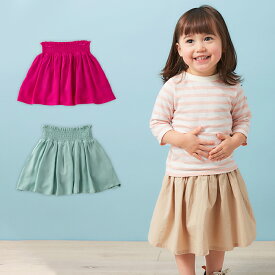 SALE Seraph インパンツ付きシャーリングスカート ベビー 赤ちゃん ベビー服 女の子 ウェア ウエア ボトムス